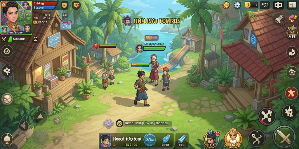 Gambar menunjukkan gameplay di level yang menantang dengan efek grafis yang mengesankan.